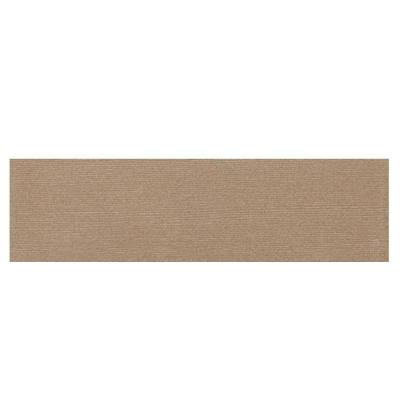 Daltile Identity Imperial Gold Grooved 4 in. x 24 in. Porcelain Bullnose Floor and Wall Tile