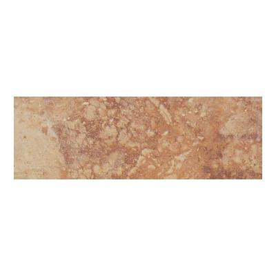 Daltile Canaletto Rosso 3 in. x 13 in. Porcelain Bullnose Floor and Wall Tile-DISCONTINUED