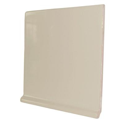 U.S. Ceramic Tile Color Collection Bright Fawn 6 in. x 6 in. Ceramic Stackable Right Cove Base Corner Wall Tile-DISCONTINUED