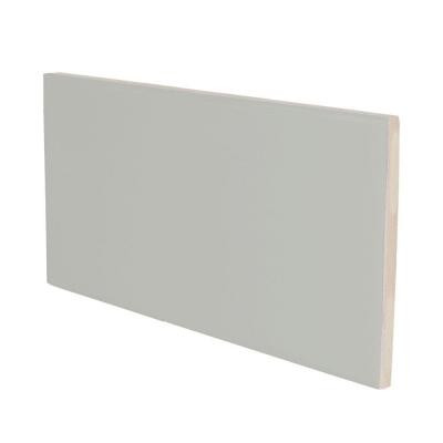 U.S. Ceramic Tile Color Collection Matte Taupe 3 in. x 6 in. Ceramic Surface Bullnose Wall Tile-DISCONTINUED