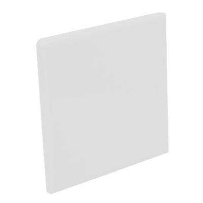 U.S. Ceramic Tile Color Collection Matte Tender Gray 4-1/4 in. x 4-1/4 in. Ceramic Surface Bullnose Corner Wall Tile-DISCONTINUED