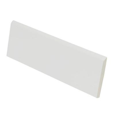 U.S. Ceramic Tile Color Collection Matt Tender Gray 2 in. x 6 in. Ceramic Surface Bullnose Wall Tile-DISCONTINUED