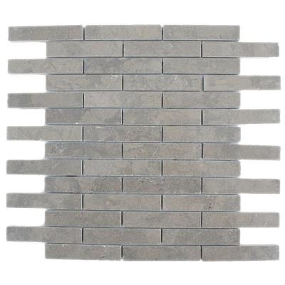 Splashback Tile Medieval Big Brick Polished 12 in. x 12 in. Marble Floor and Wall Tile-DISCONTINUED