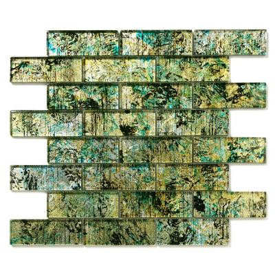 Solistone Folia Octotillo 12 in. x 12 in. x 6.35 mm Glass Mesh-Mounted Mosaic Wall Tile (10 sq. ft./case)