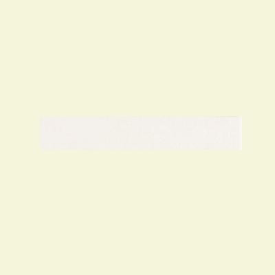 Daltile Colour Scheme Arctic White Solid 1 in. x 6 in. Porcelain Cove Base Corner Trim Floor and Wall Tile
