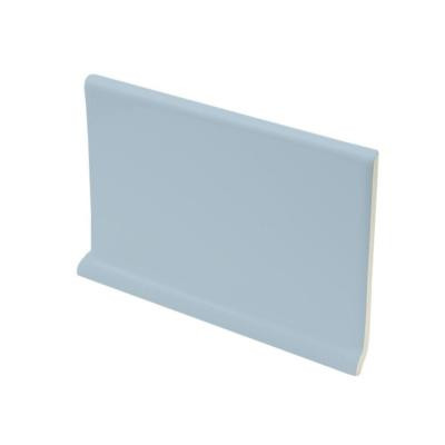 U.S. Ceramic Tile Color Collection Bright Wedgewood 4 in. x 6 in. Ceramic Cove Base Wall Tile-DISCONTINUED