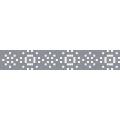 Mosaic Loft Jubilation Winter Border 117.5 in. x 4 in. Glass Wall and Light Residential Floor Mosaic Tile