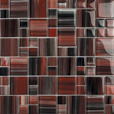 EPOCH Contempo Derosier-1670 Mosaic Glass 12 in. x 12 in. Mesh Mounted Tile (5 Sq. Ft./Case)-DISCONTINUED