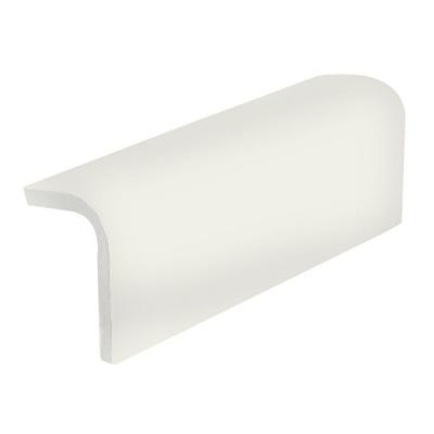 U.S. Ceramic Tile Color Collection Matte Bone 2 in. x 6 in. Ceramic Sink Rail Wall Tile-DISCONTINUED