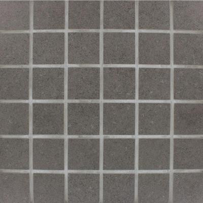 MS International Beton Concrete 12 in. x 12 in. x 10 mm Porcelain Mesh-Mounted Mosaic Tile