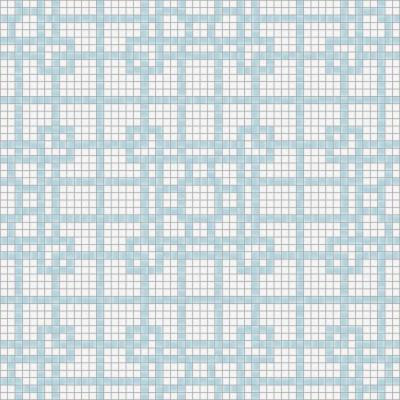 Mosaic Loft Lattice Breeze Motif 24 in. x 24 in. Glass Wall and Light Residential Floor Mosaic Tile