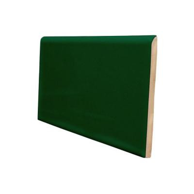 U.S. Ceramic Tile Bright Kelly 3 in. x 6 in. Ceramic 6 in. Surface Bullnose Wall Tile-DISCONTINUED
