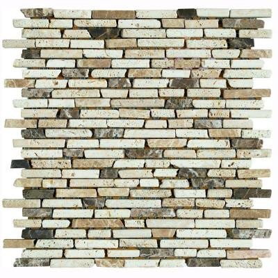 U.S. Ceramic Tile Nerva Stone 12 in. x 12 in. Natural Stone Floor and Wall Tile Mosaic-DISCONTINUED