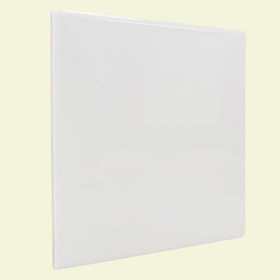 U.S. Ceramic Tile Color Collection Bright Snow White 6 in. x 6 in. Corner Bullnose Wall Tile
