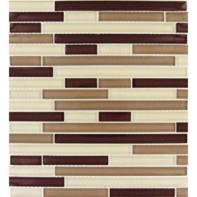 MS International Sedona Blend 12 in. x 12 in. x 8 mm Glass Mesh-Mounted Mosaic Tile