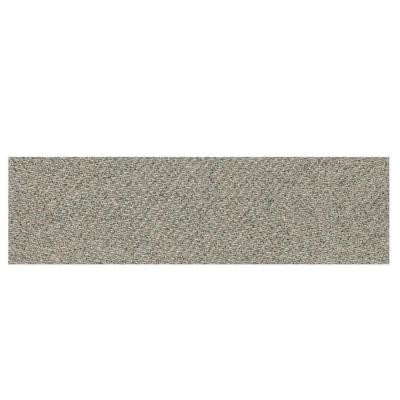 Daltile Identity Metro Taupe Fabric 4 in. x 12 in. Porcelain Polished Bullnose Floor and Wall Tile