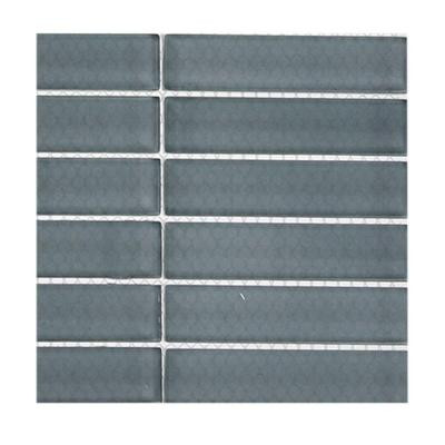 Splashback Tile Contempo Blue Gray Polished Glass Tile Sample(1 sq. ft.)
