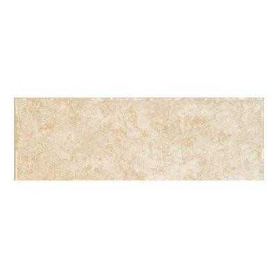 Daltile Passaggio 3 in. x 12 in. Livorno Beige Porcelain Bullnose Floor and Wall Tile-DISCONTINUED