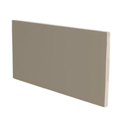U.S. Ceramic Tile Color Collection Matte Cocoa 3 in. x 6 in. Ceramic Surface Bullnose Wall Tile-DISCONTINUED