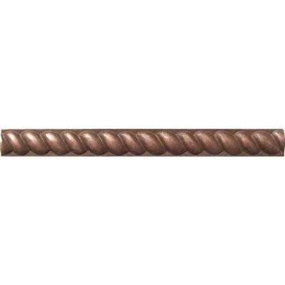 MS International Copper Half Round Rope 1/2 in. x 6 in. Metal Molding Wall Tile