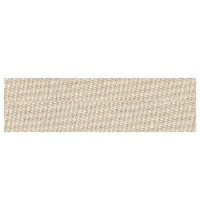 Daltile Identity Bistro Cream Fabric 4 in. x 12 in. Porcelain Bullnose Floor and Wall Tile