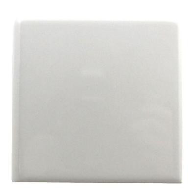 Daltile Semi-Gloss White 6 in. x 6 in. Ceramic Bullnose Wall Tile