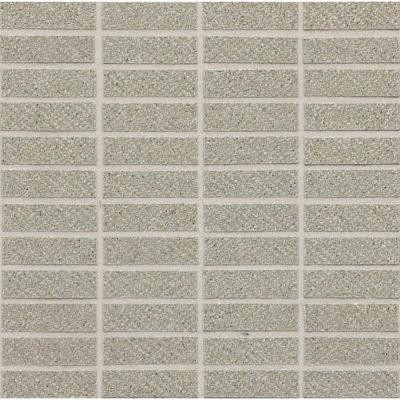 Daltile Identity Cashmere Gray Fabric Porcelain Sheet-Mounted Floor and Wall Tile (9 sq. ft. / case)-DISCONTINUED