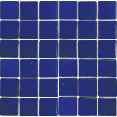EPOCH Oceanz Pacific-1702 Mosiac Recycled Glass Anti Slip Mesh Mounted Floor and Wall Tile - 3 in. x 3 in. Tile Sample