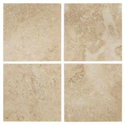 Jeffrey Court Cappuccino 6 in. x 6 in. Marble Floor/Wall Tile (1 pk /4 pcs-1 sq. ft.)