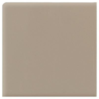 Daltile Semi-Gloss Uptown Taupe 4-1/4 in. x 4-1/4 in. Ceramic Bullnose Corner Wall Tile