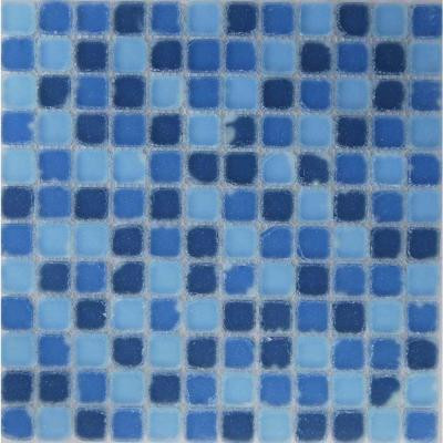 EPOCH Oceanz Southern Tumbled Matte Glass 12 in. x 12 in.Mesh Mounted Floor & Wall Tile (5 sq. ft.)