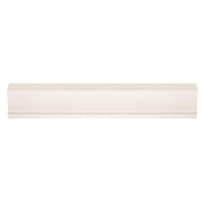 Jeffrey Court Royal Cream Gloss Crown 12 in. x 2-1/4 in. Ceramic Wall Tile