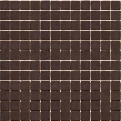 EPOCH Coffeez Espresso-1103 Mosaic Recycled Glass 12 in. x 12 in. Mesh Mounted Floor & Wall Tile (5 sq. ft.)