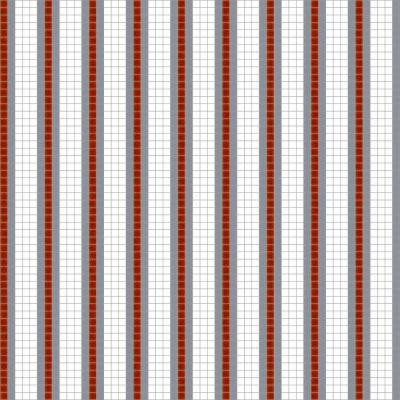 Mosaic Loft Striped Heritage Motif 24 in. x 24 in. Glass Wall and Light Residential Floor Mosaic Tile