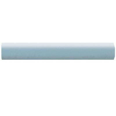 Daltile Semi-Gloss Waterfall 6 in. x 1 in. Ceramic Quarter Round Accent Wall Tile-DISCONTINUED