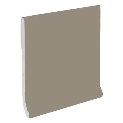 U.S. Ceramic Tile Color Collection Bright Cocoa 4-1/4 in. x 4-1/4 in. Ceramic Stackable Cove Base Wall Tile-DISCONTINUED