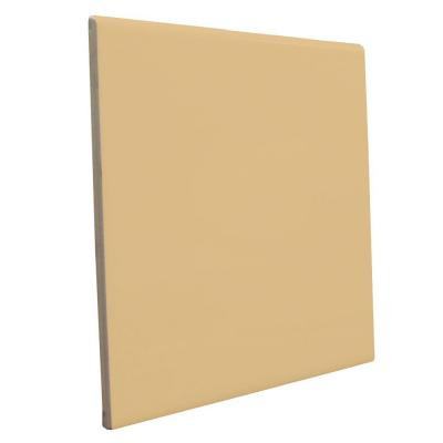U.S. Ceramic Tile Color Collection Bright Camel 6 in. x 6 in. Ceramic Surface Bullnose Wall Tile-DISCONTINUED