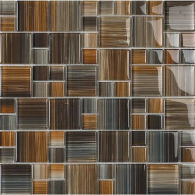 EPOCH Contempo Jacobs-1673 Mosaic Glass 12 in. x 12 in. Mesh Mounted Tile (5 Sq. Ft./Case)-DISCONTINUED