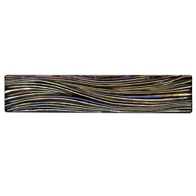 Studio E Edgewater Currents Dusk 7 7/8 in. x 1 5/8 in. Glass Liner Wall Tile-DISCONTINUED