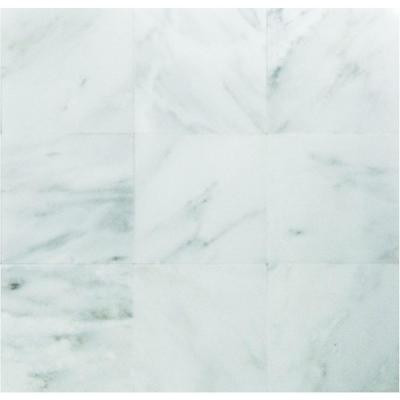 MS International Greecian White 4 in. x 4 in. Tumbled Marble Floor and Wall Tile (1 sq. ft. / case)