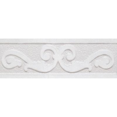 PORCELANOSA Listel Vento 4 in. x 8 in. Blanco Ceramic Trim Tile-DISCONTINUED