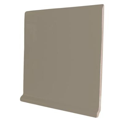 U.S. Ceramic Tile Color Collection Bright Cocoa 6 in. x 6 in. Ceramic Stackable Right Cove Base Corner Wall Tile-DISCONTINUED