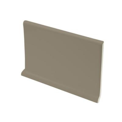 U.S. Ceramic Tile Color Collection Matte Cocoa 4 in. x 6 in. Ceramic Cove Base Wall Tile-DISCONTINUED