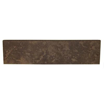 Daltile Continental Slate Moroccan Brown 3 in. x 12 in. Porcelain Bullnose Floor and Wall Tile