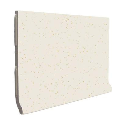 U.S. Ceramic Tile Color Collection Bright Gold Dust 3-3/4 in. x 6 in. Ceramic Stackable Cove Base Wall Tile-DISCONTINUED