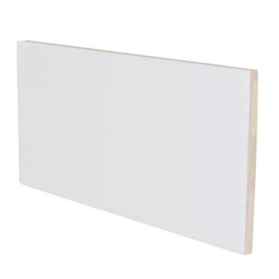 U.S. Ceramic Tile Color Collection Bright Tender Gray 3 in. x 6 in. Ceramic 3 in. Surface Bullnose Wall Tile-DISCONTINUED