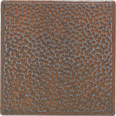 Daltile Castle Metals 4-1/4 in. x 4-1/4 in. Wrought Iron Metal Hammered Insert Wall Tile
