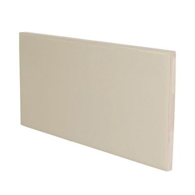 U.S. Ceramic Tile Color Collection Matte Fawn 3 in. x 6 in. Ceramic Surface Bullnose Wall Tile-DISCONTINUED