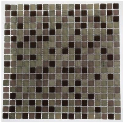 Splashback Tile Rocky Mountain Blend 12 in. x 12 in. x 8 mm Glass Floor and Wall Tile