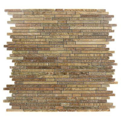 Splashback Tile Windsor Random Wood Onyx 12 in. x 12 in.x 8 mm Marble Floor and Wall Tile